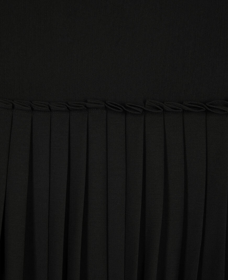The Kooples DAMEN BLACK midi-faltenrock schwarz