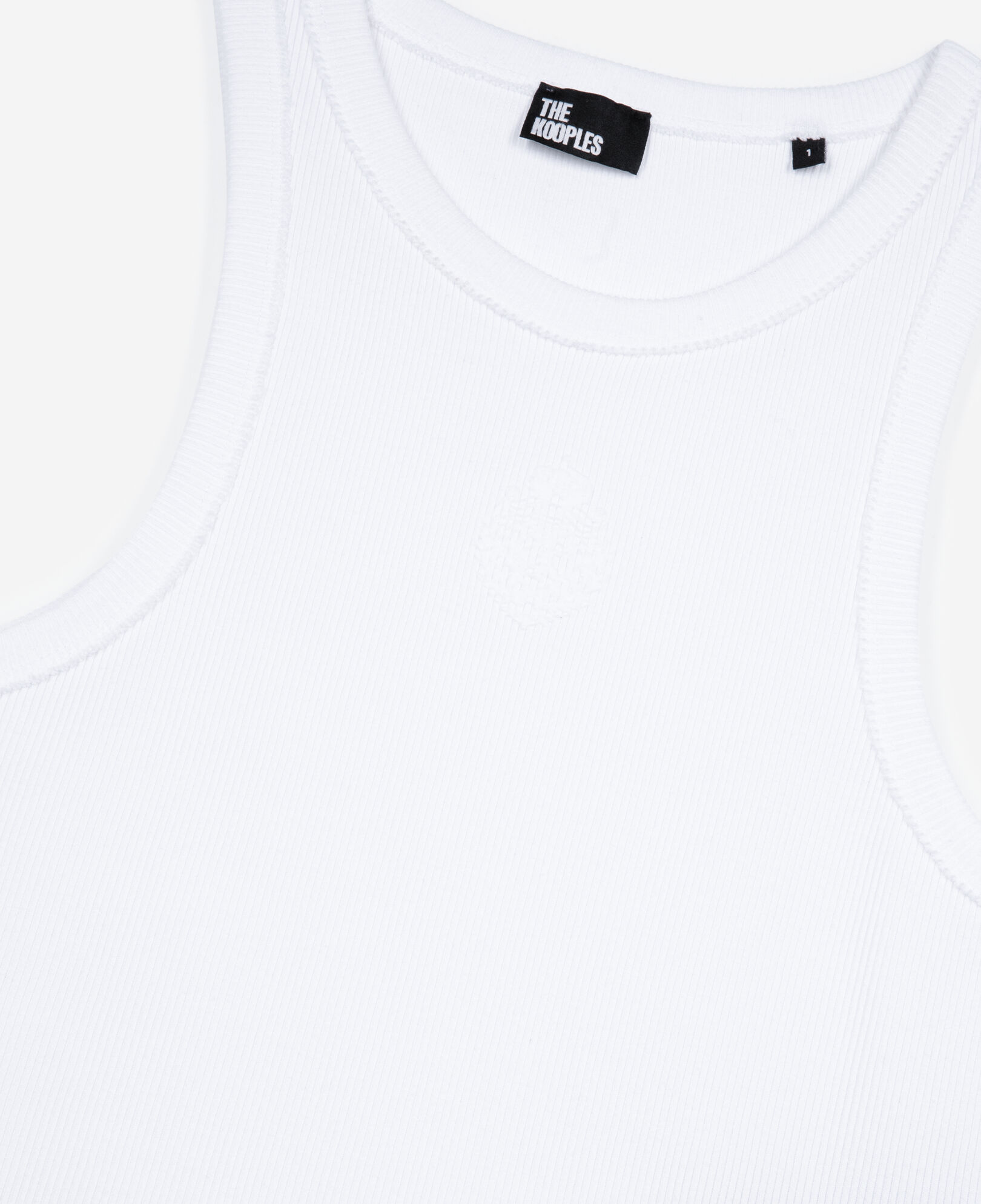 The Kooples WOMEN WHITE tank top with white crest