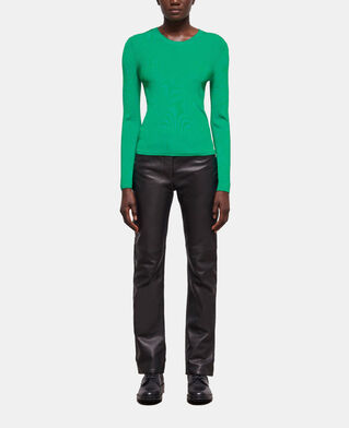 The Kooples DAMEN GREEN grüner, eng anliegender pullover
