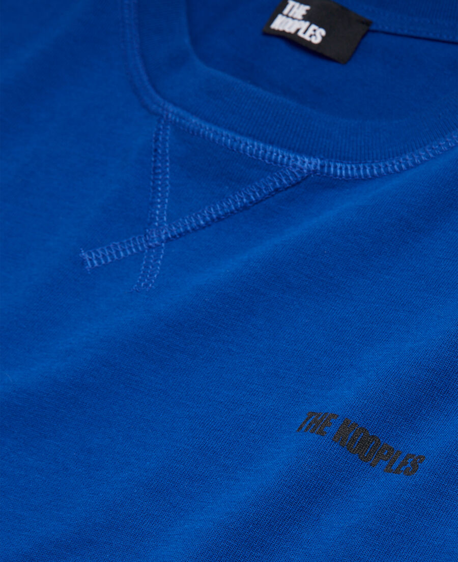 men's the kooples blue logo t-shirt