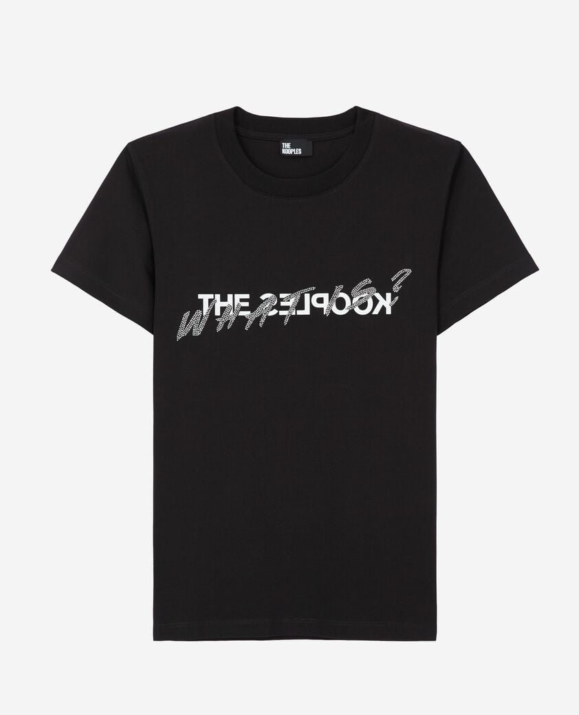 The Kooples FEMME BLACK t-shirt what is avec strass noir