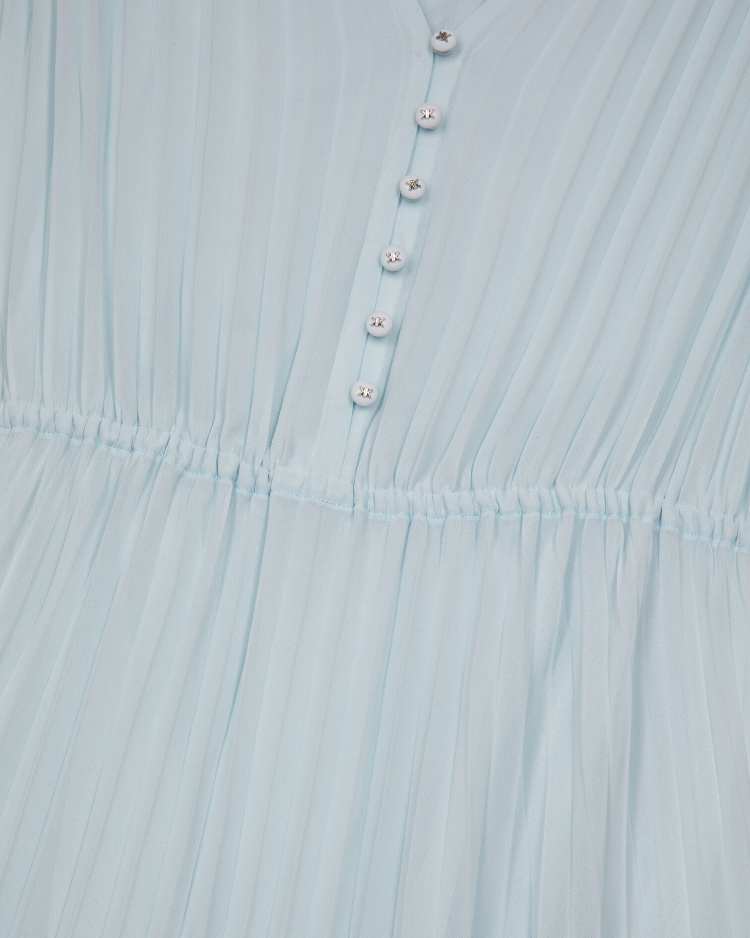 Light blue plumetis long pleated dress, BABY BLUE, hi-res image number null