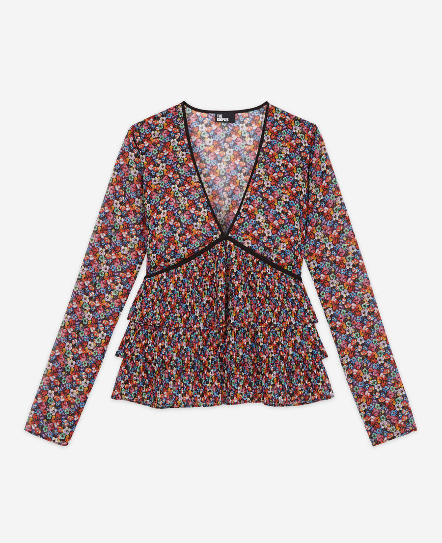 Printed Long-Sleeved Silk Shirt - Ready to Wear