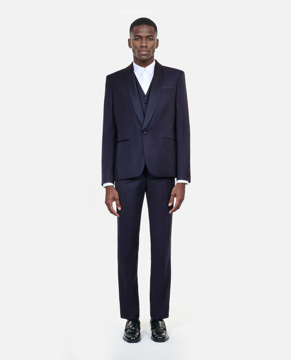 The Kooples HOMBRE NAVY chaqueta esmoquin azul marino lana