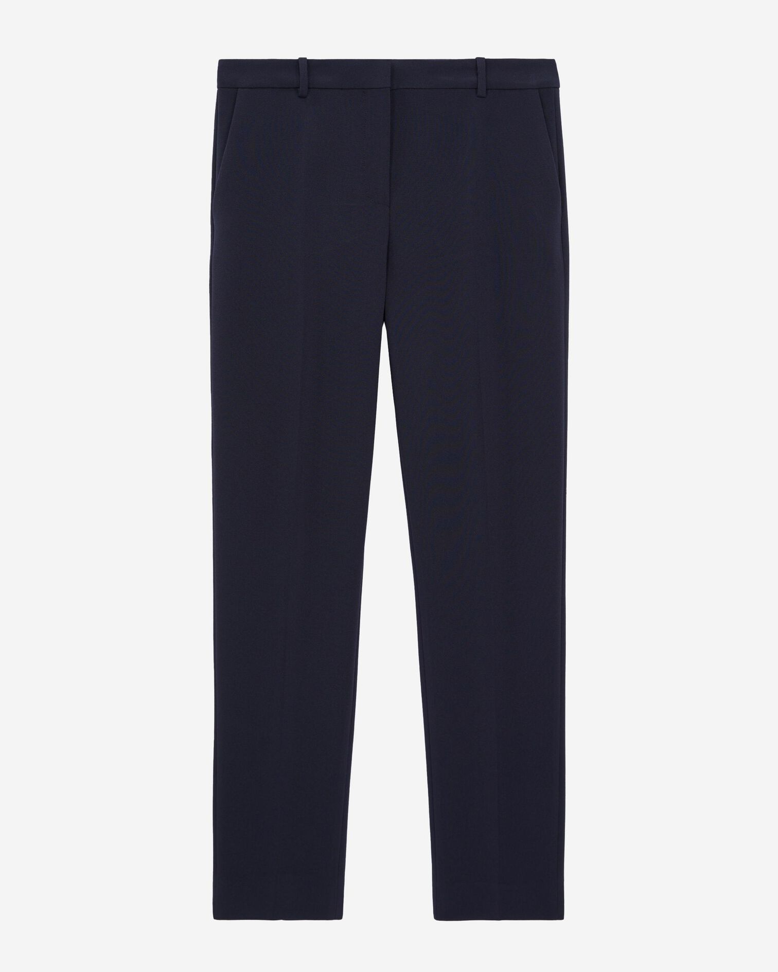 Pantalones sastre de crepé azul marino, DARK NAVY, hi-res image number null