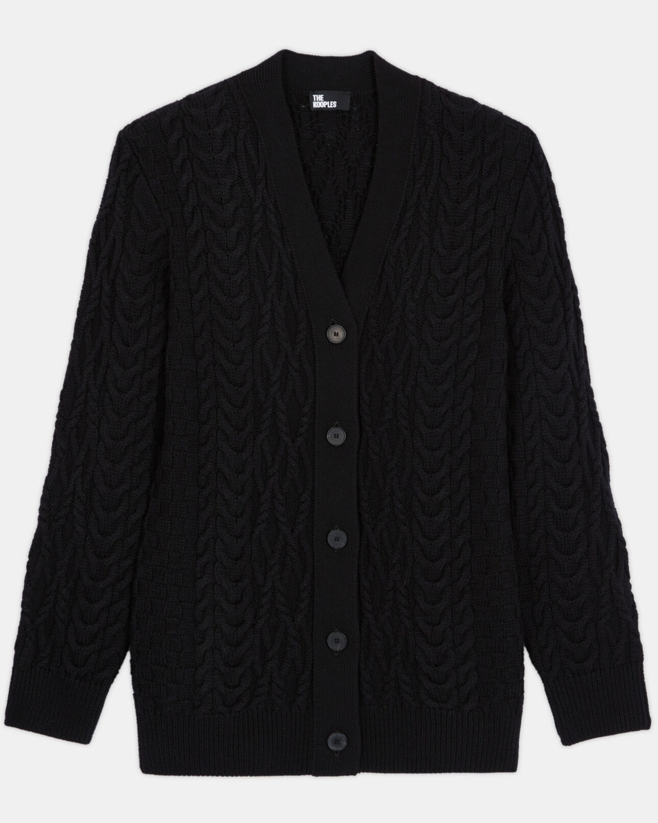 The Kooples FEMME BLACK cardigan en laine noir