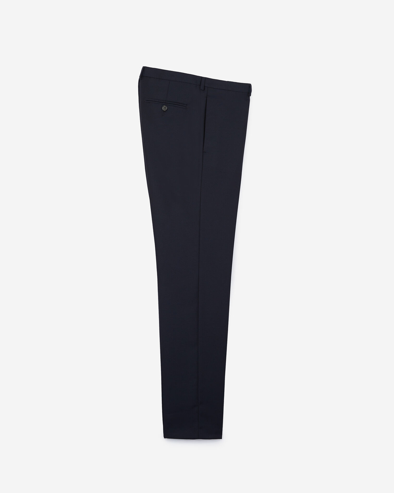 Dunkelblaue Anzughose aus Wolle mit weißem Punktemotiv, DARK NAVY, hi-res image number null