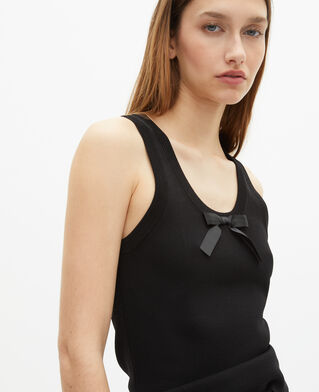 The Kooples WOMEN BLACK black mesh top