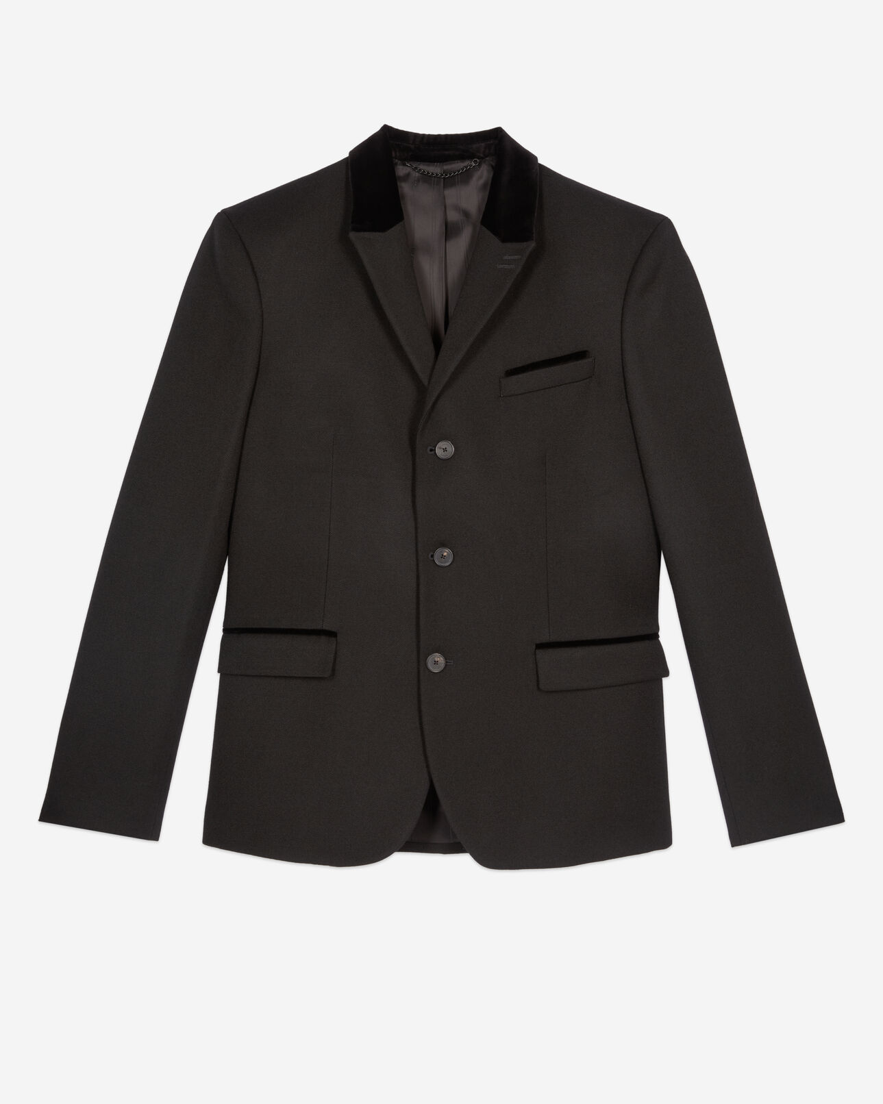 The Kooples MEN BLACK black wool blazer