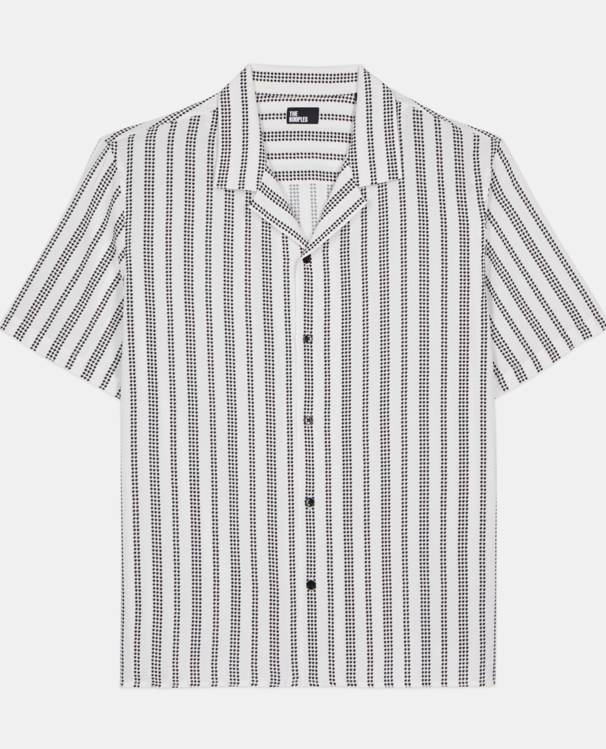 Short-sleeved printed shirt, ECRU BLACK, hi-res image number null