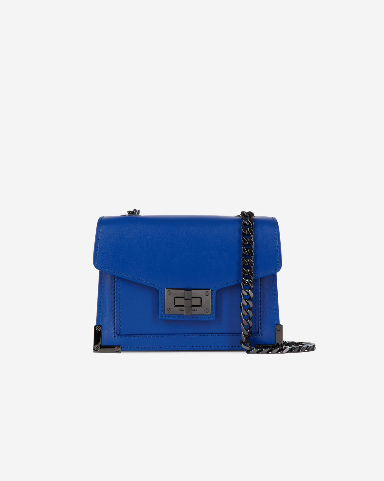 The Kooples WOMEN BLUE ELECTRIC emily nano blue leather bag