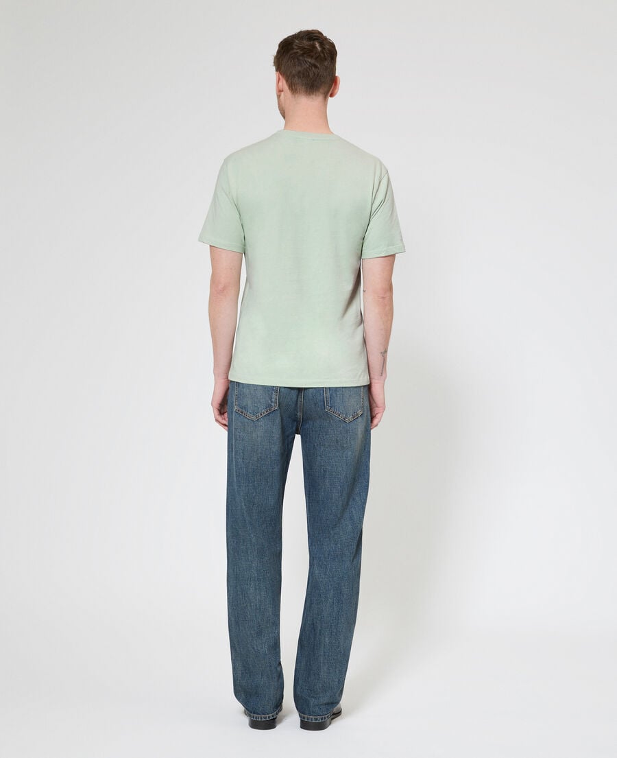 The Kooples H ALMOND GREEN t-shirt with green heart flocking