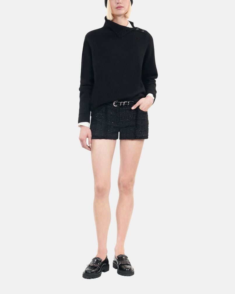 The Kooples FEMME BLACK pull en laine noir