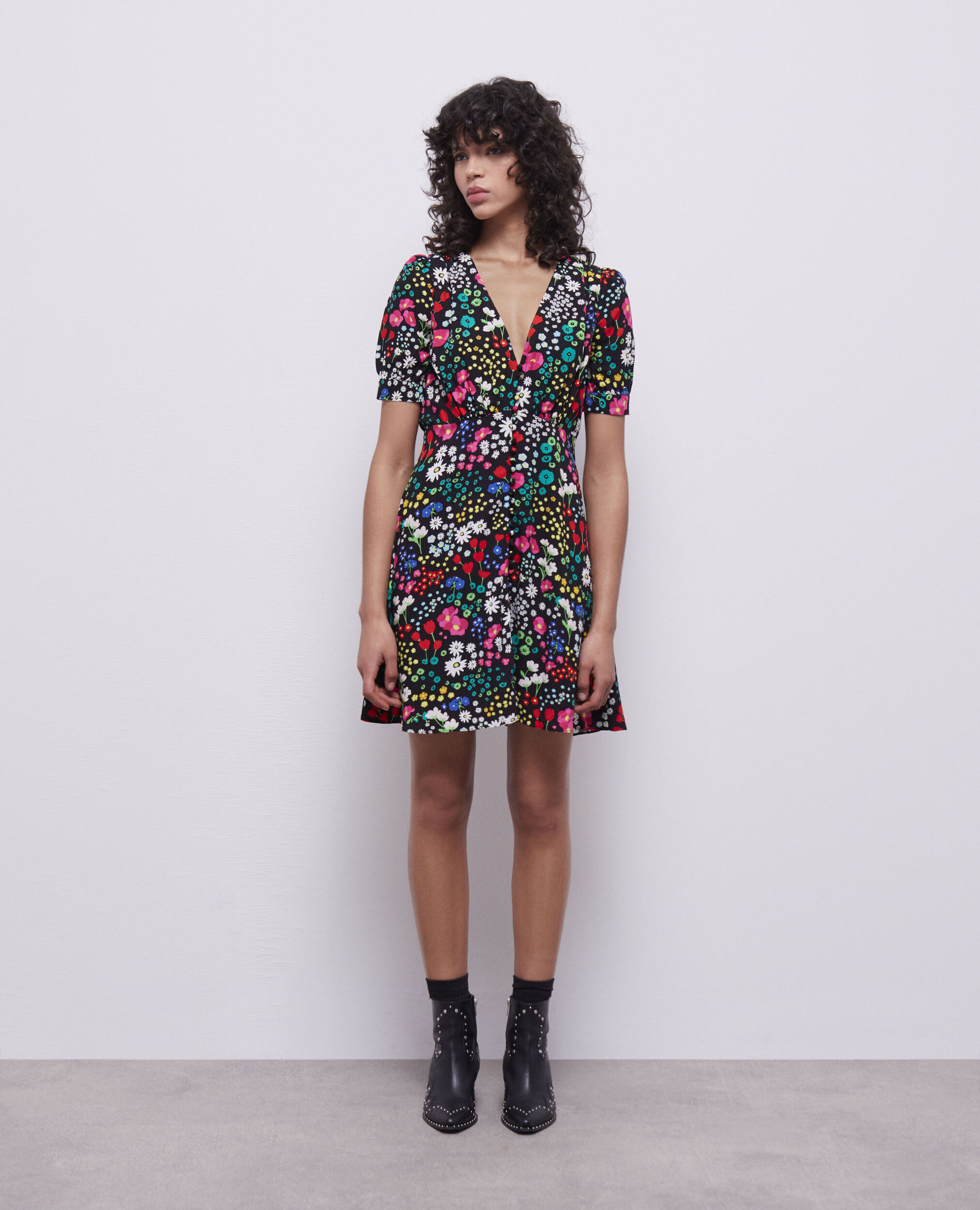 Zara printed 2025 crossover dress