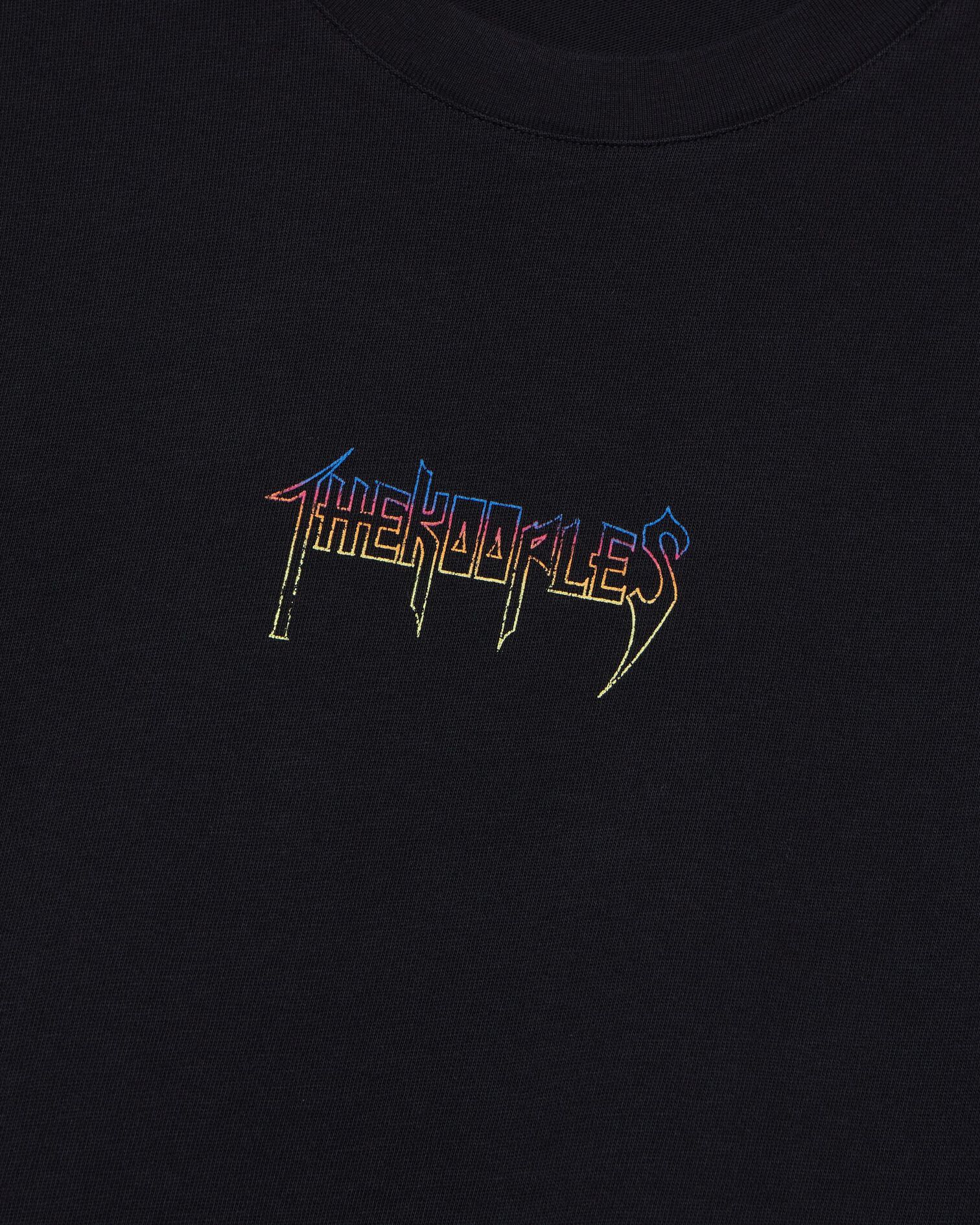 Black silkscreen T-shirt, BLACK WASHED, hi-res image number null