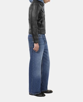 The Kooples MEN BLACK black leather jacket