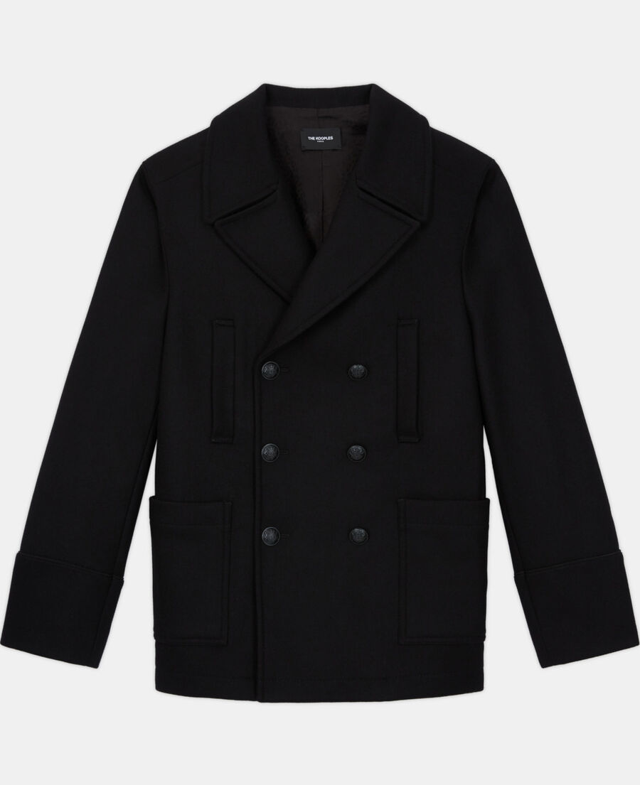 manteau noir the kooples