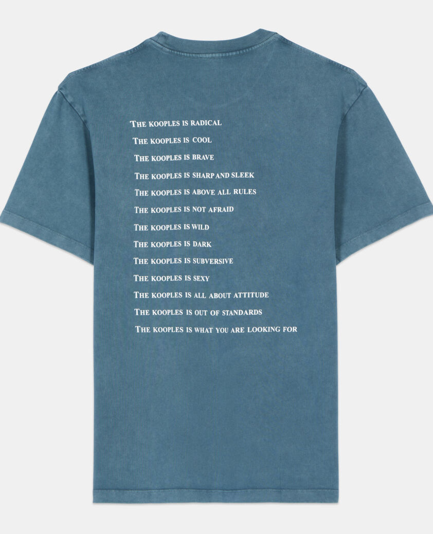 The Kooples MEN DARK BLUE blue what is t-shirt with studs