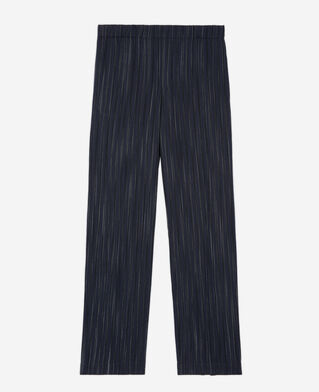 The Kooples H DARK NAVY-ECRU navy blue striped pants