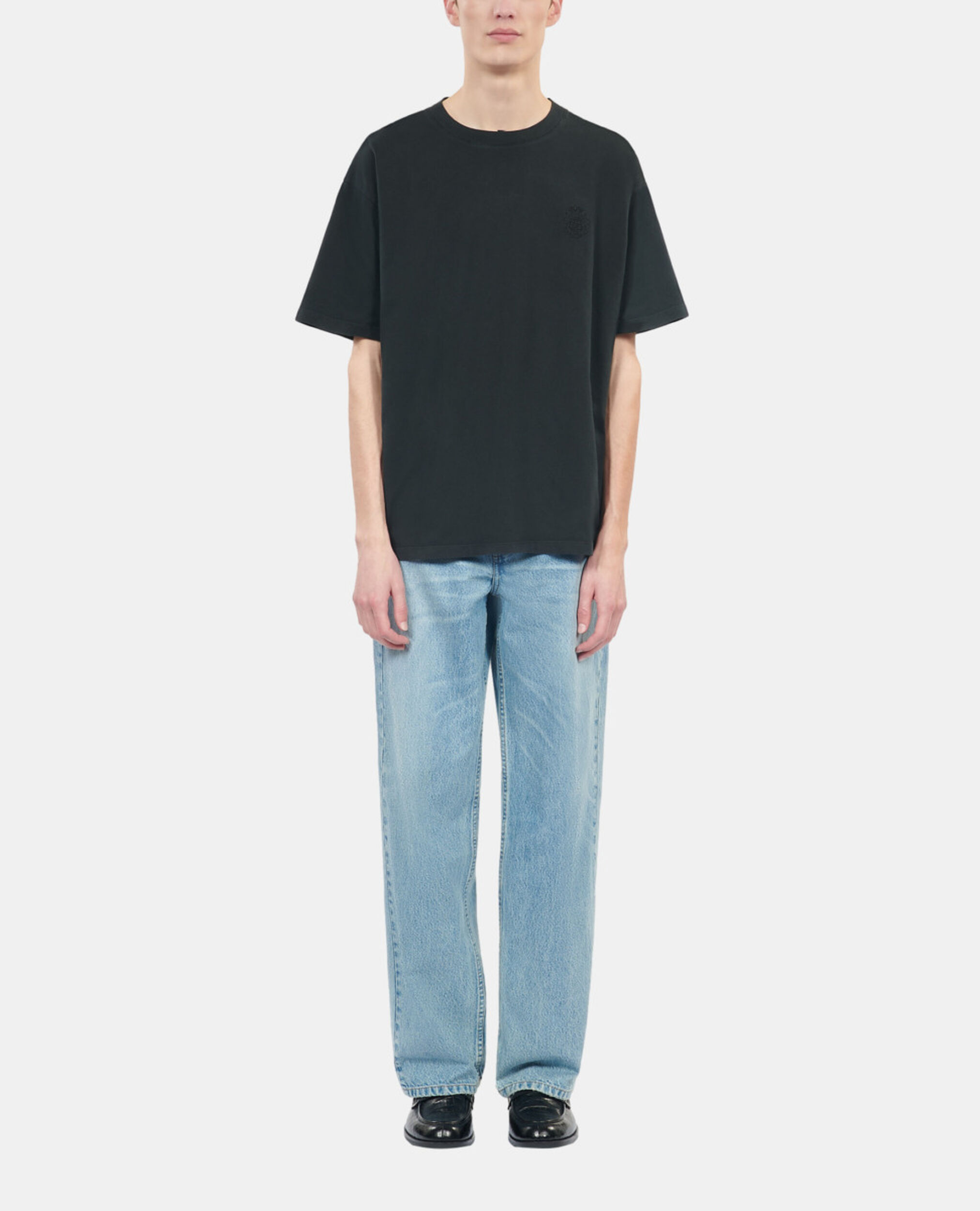 Black Logo t-shirt, BLACK WASHED, hi-res image number null