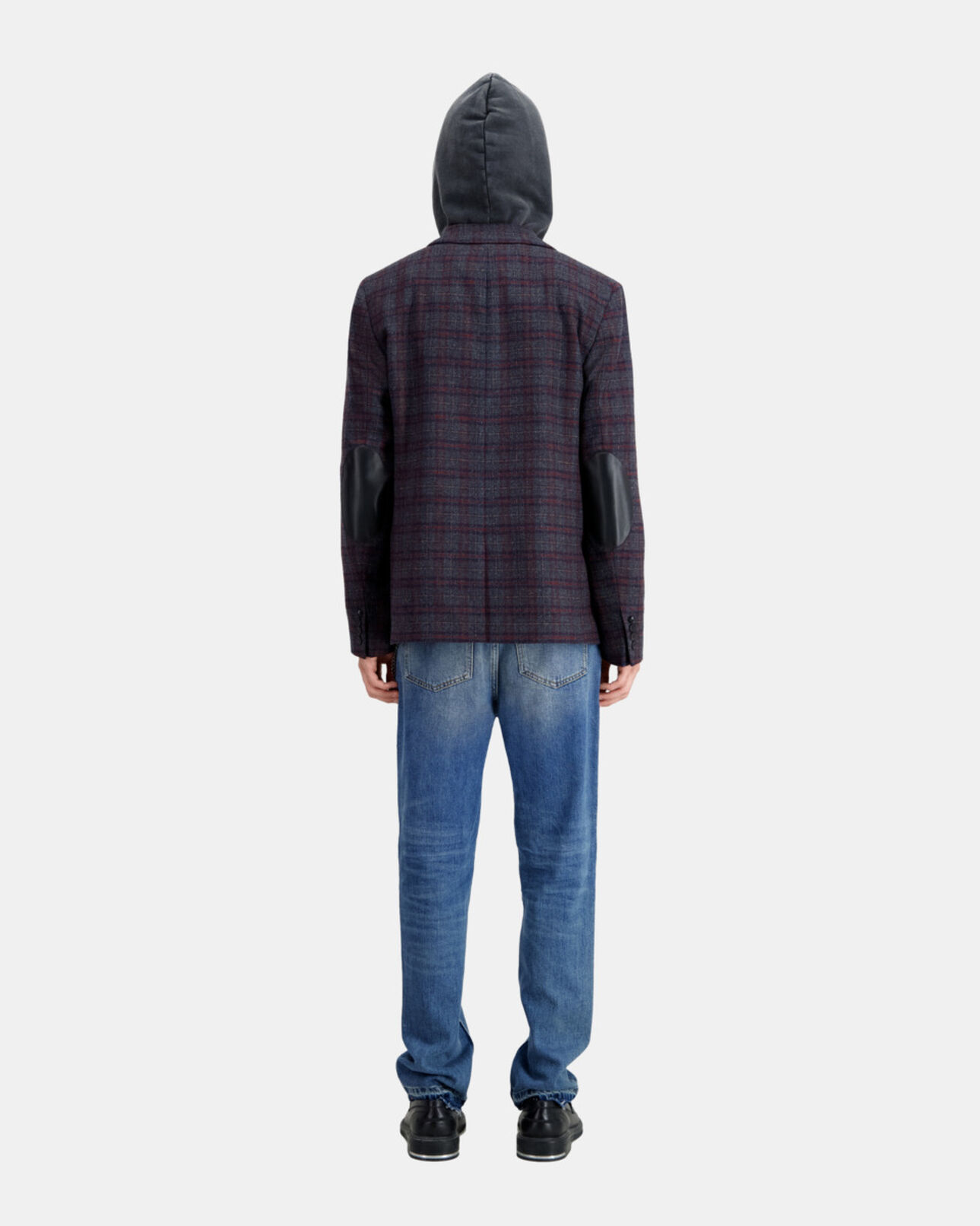 The Kooples MEN CARREAUX checkered wool jacket