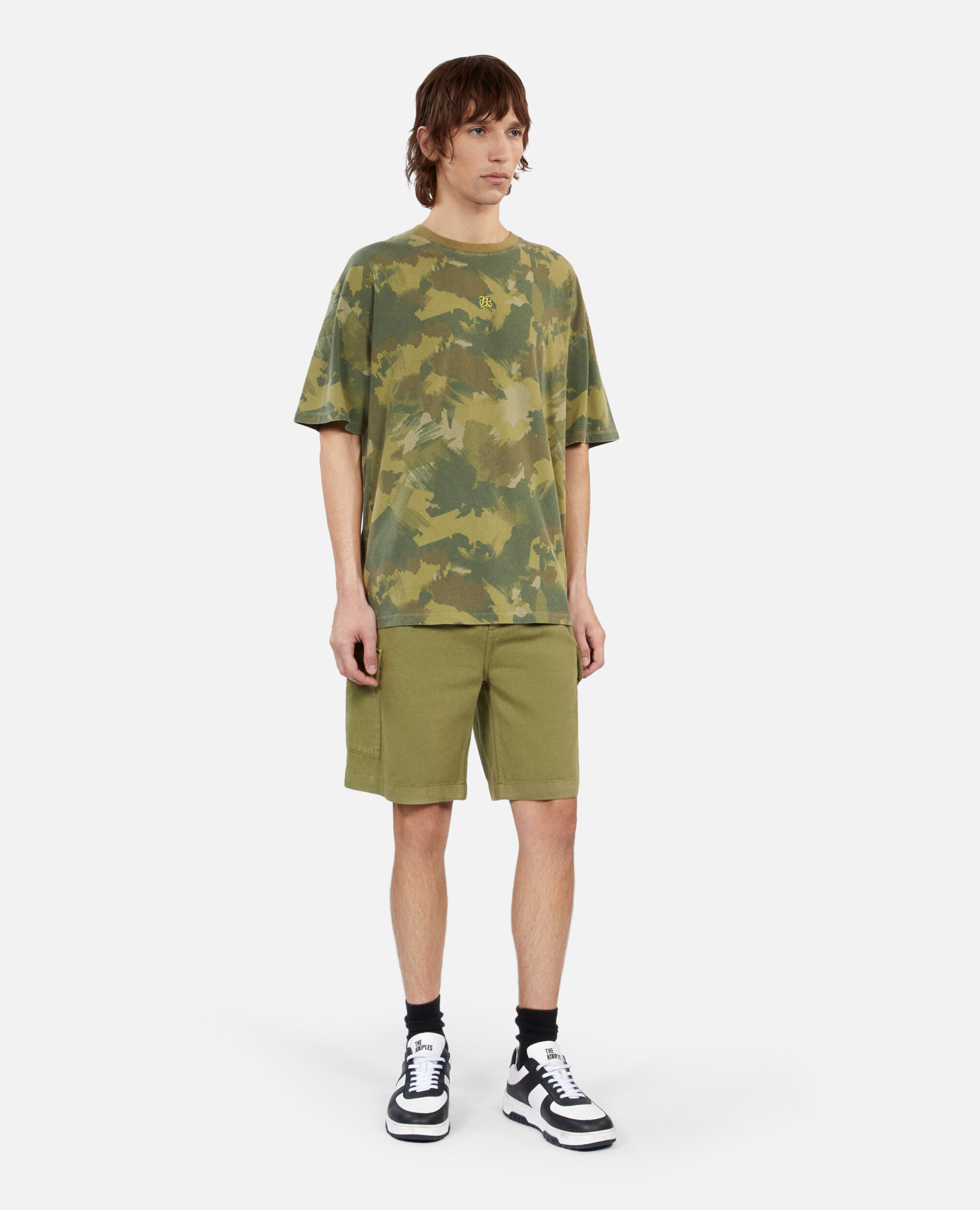 T-Shirt mit Print, CAMOUFLAGE, hi-res image number null