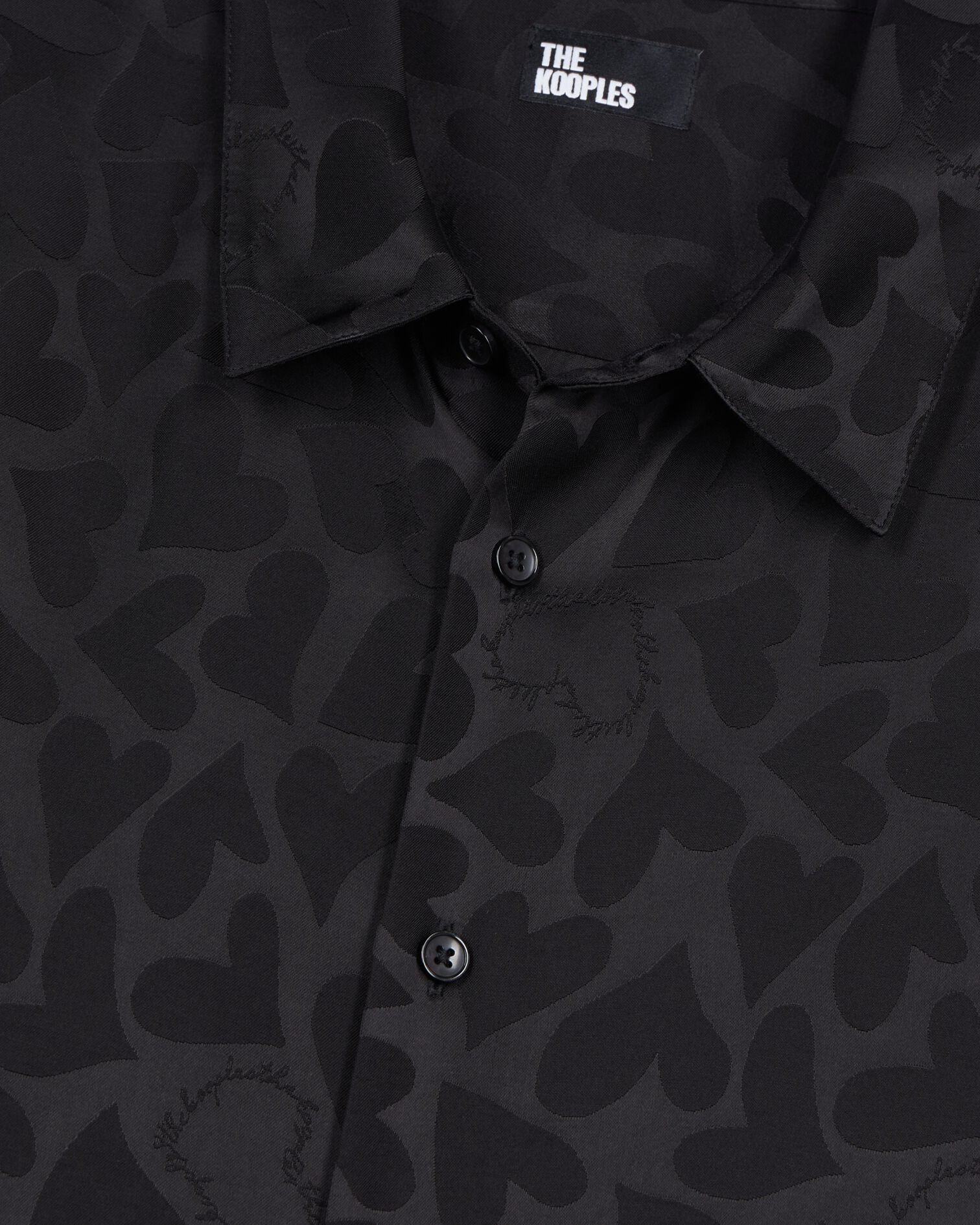 Chemise jacquard noire, BLACK, hi-res image number null