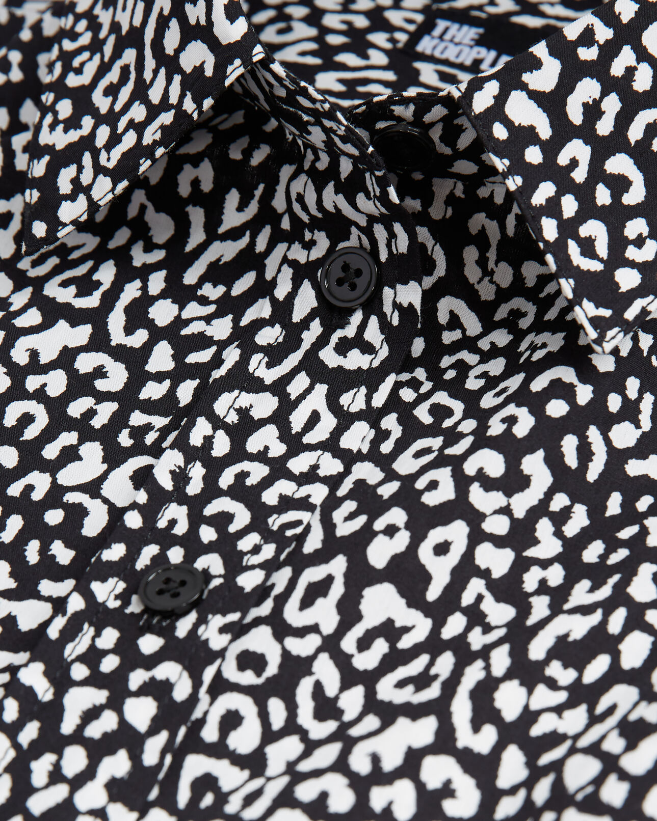 The Kooples FEMME BLACK WHITE chemise léopard noire