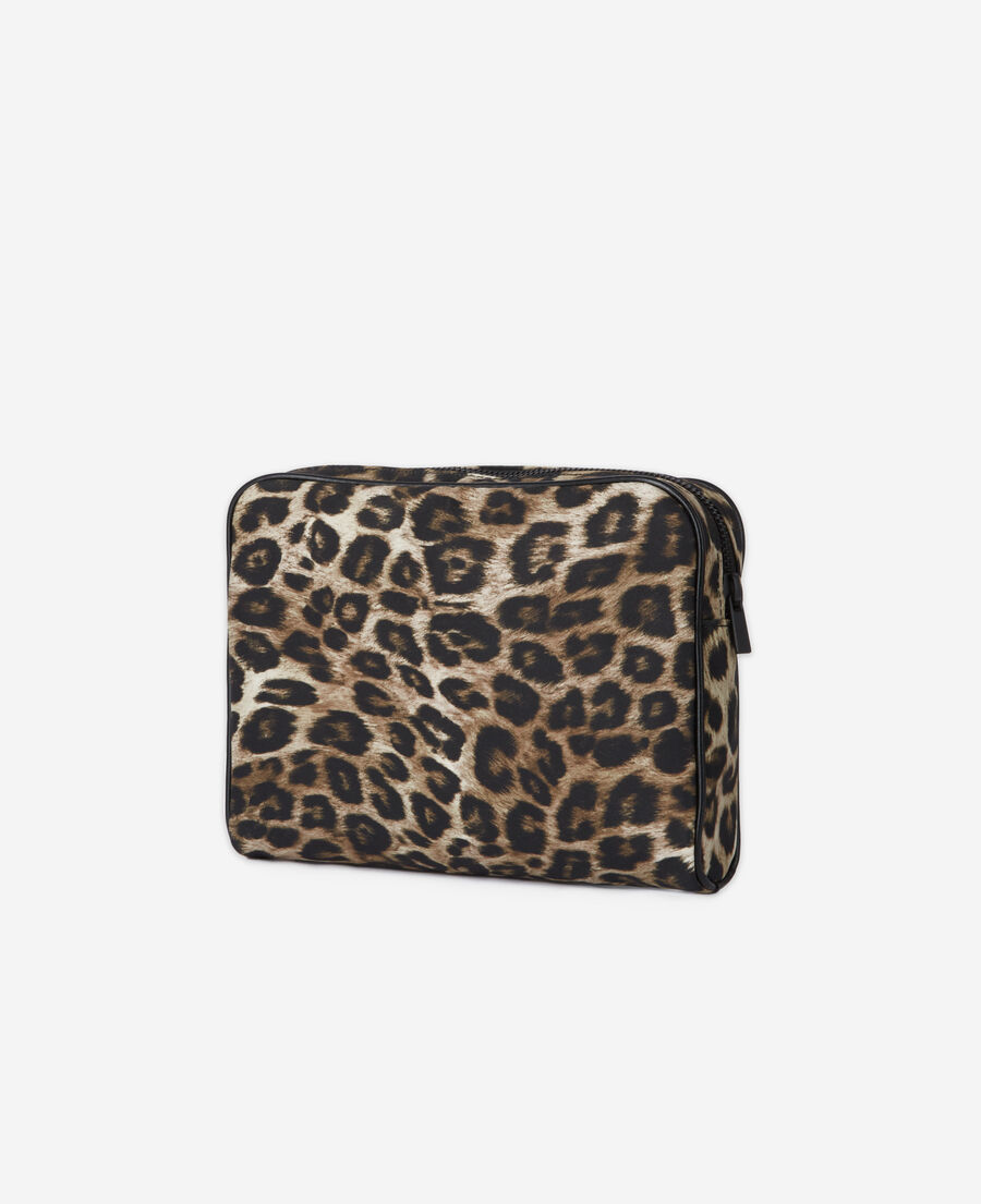 leopard print pouch