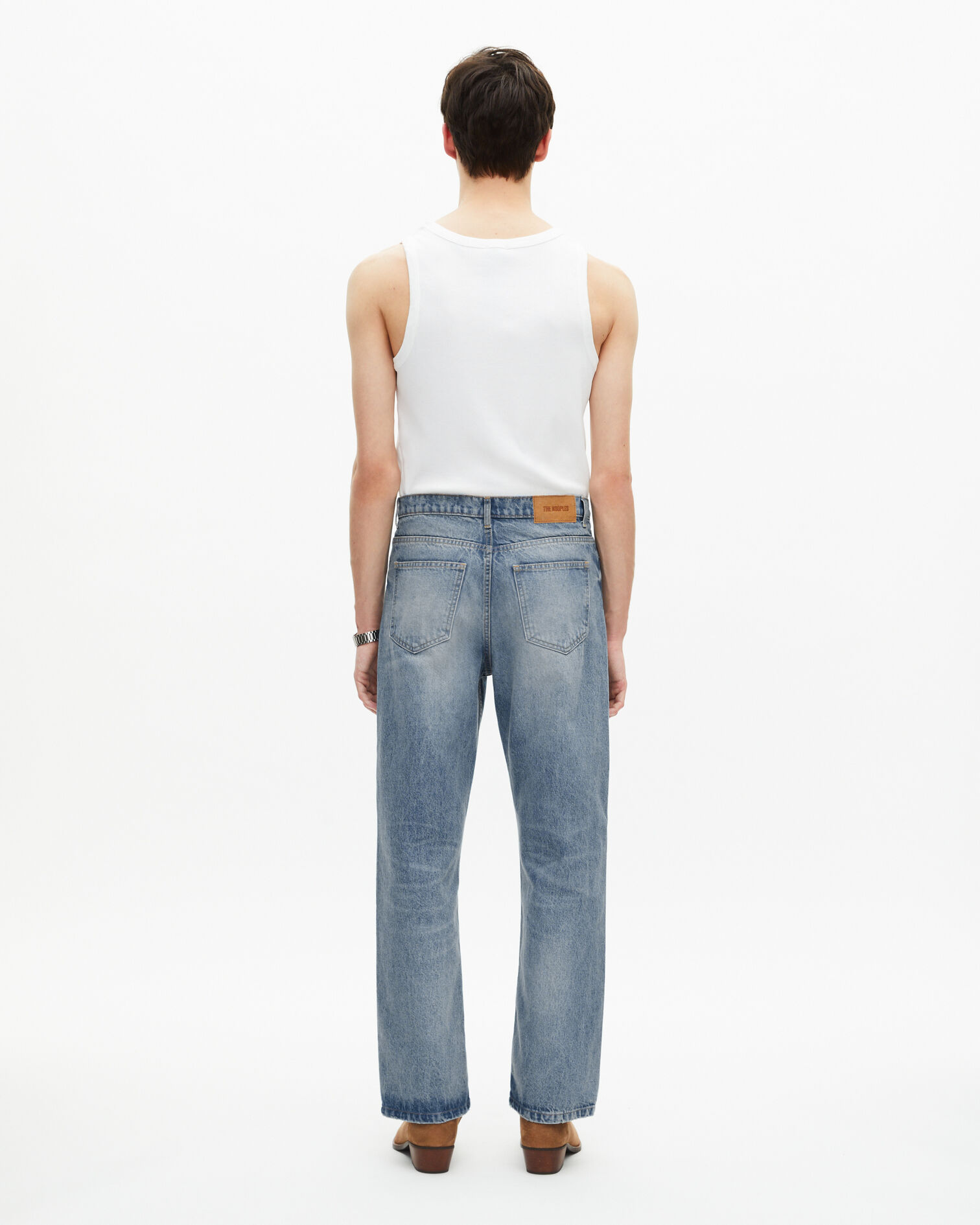 Jean droit bleu, BABY BLUE, hi-res image number null
