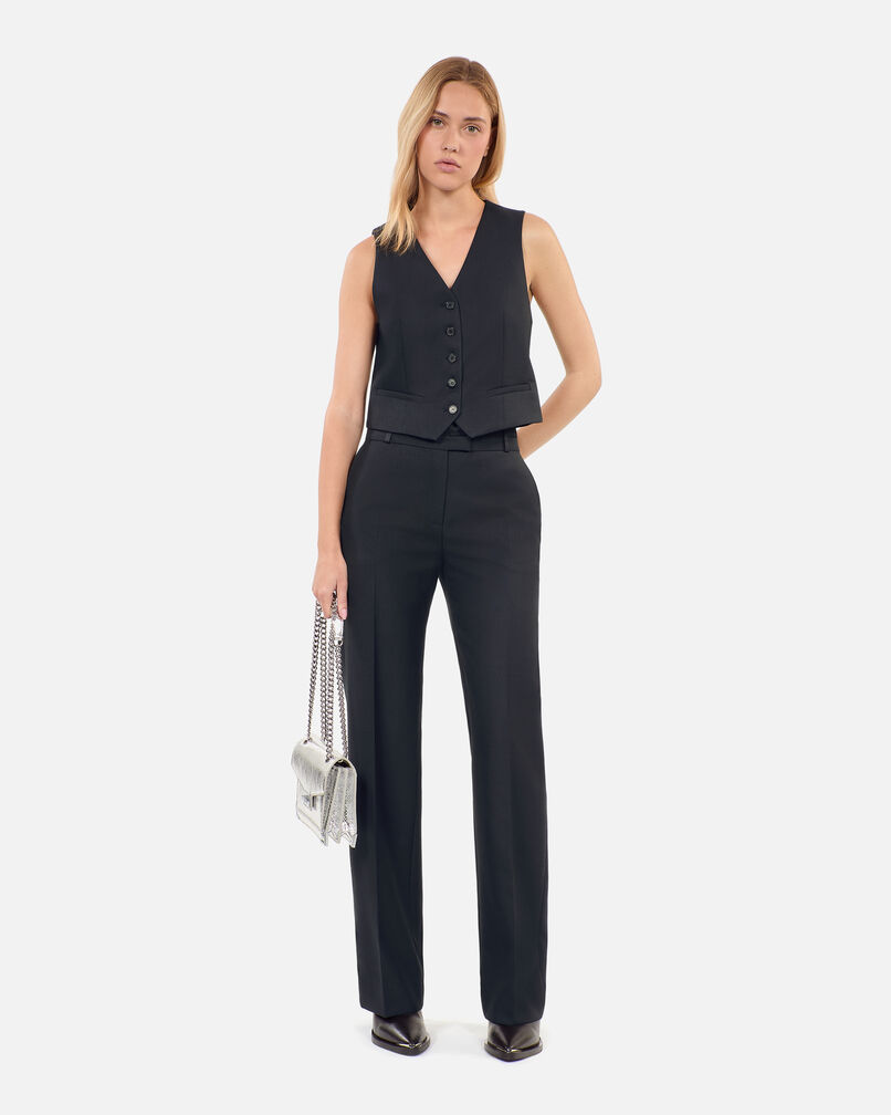 The Kooples FEMME BLACK gilet en laine noir