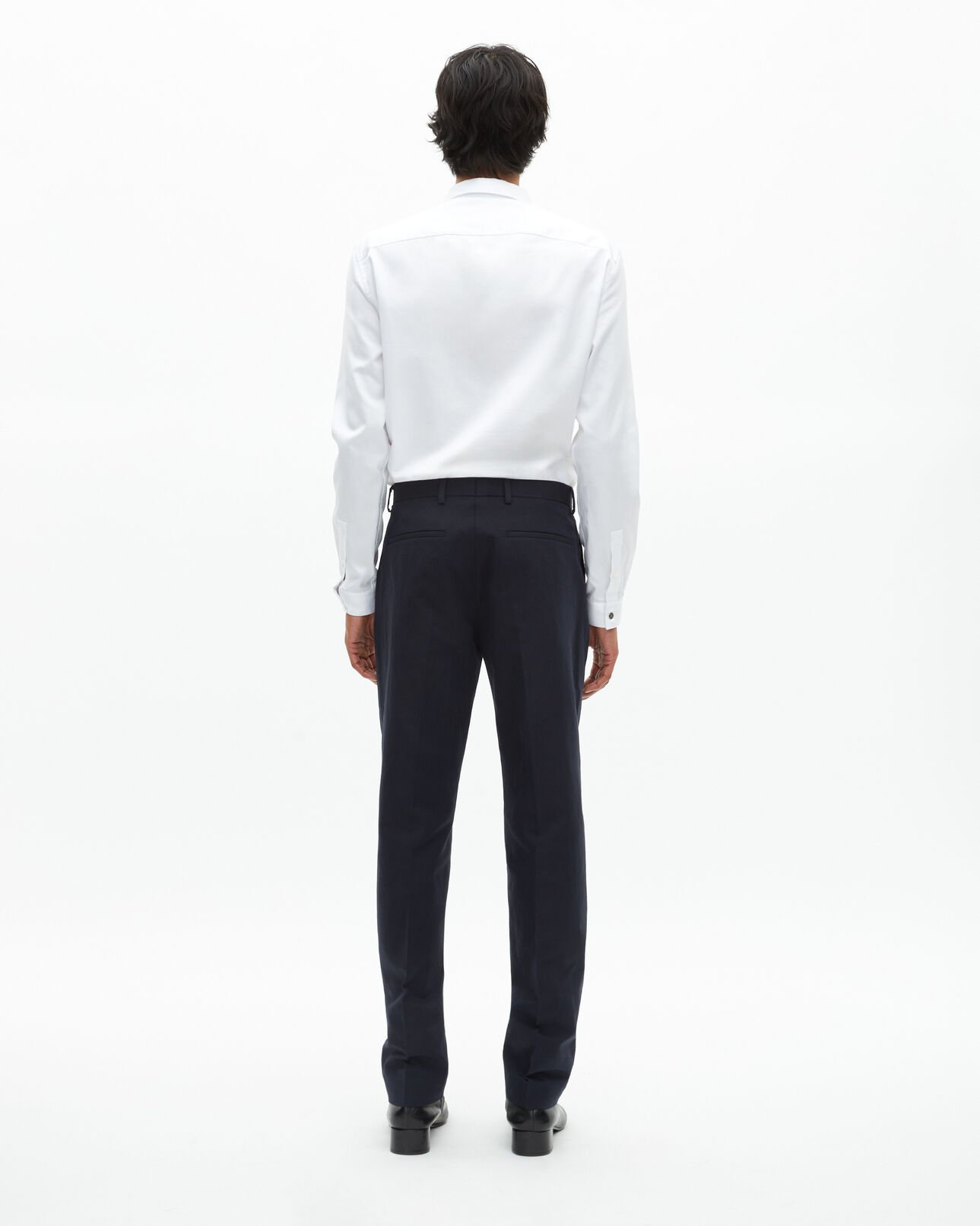 The Kooples HERREN NAVY gerade geschnittene anzughose in marineblau