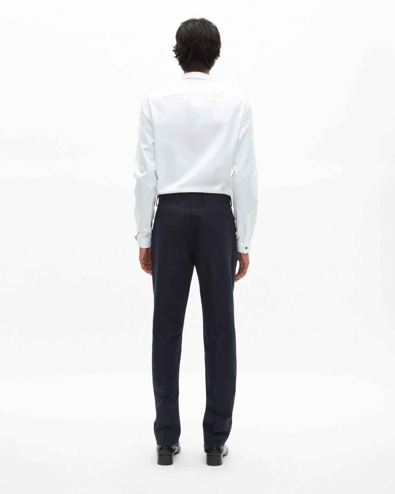 The Kooples HERREN NAVY gerade geschnittene anzughose in marineblau