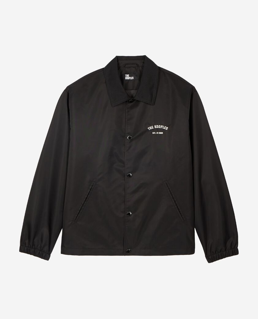 The Kooples HOMME BLACK blouson avec broderie dos noir