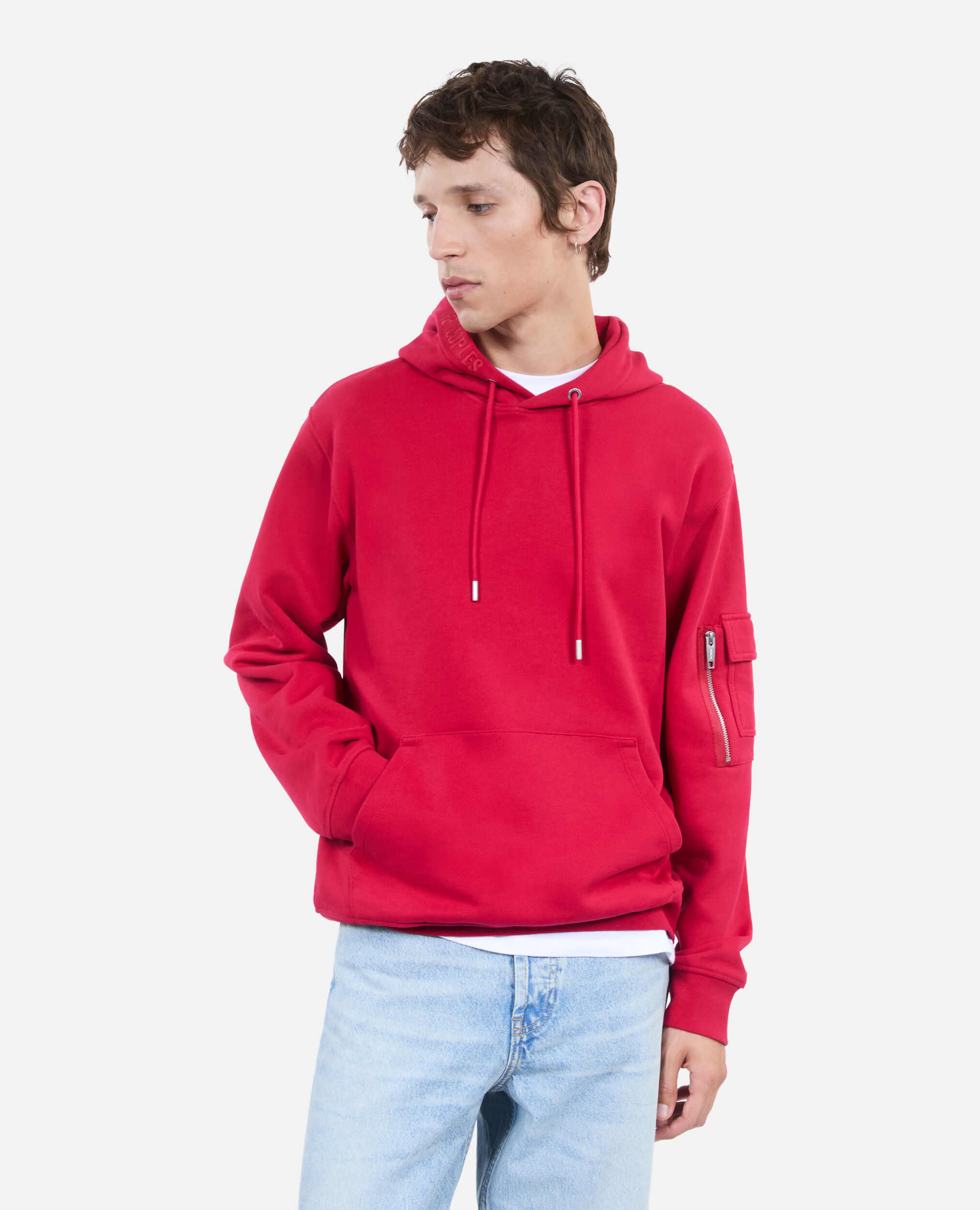 Red hoodie mens store