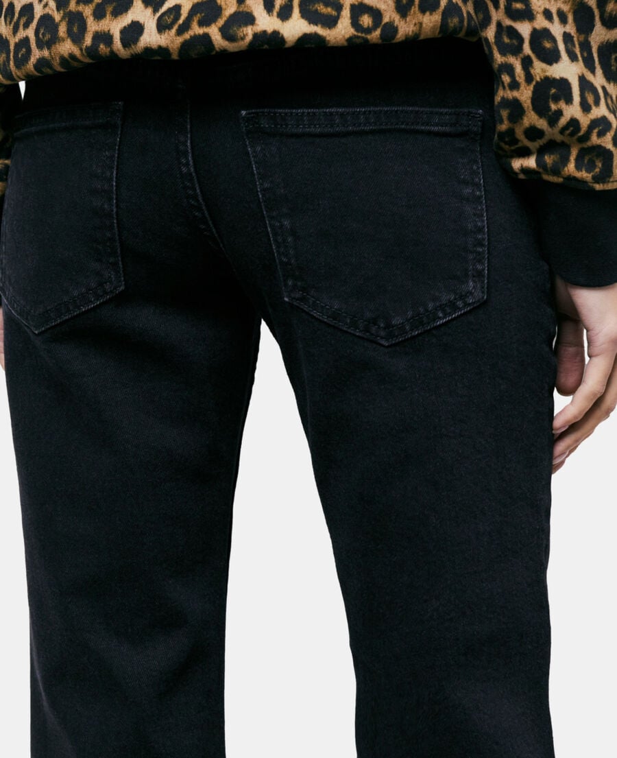 The Kooples MUJER BLACK WASHED vaqueros bootcut negros