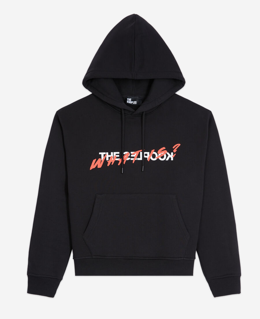 The Kooples FEMME BLACK sweatshirt à capuche what is noir
