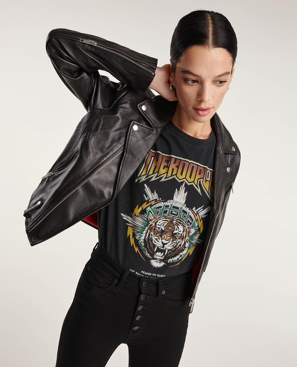 Kooples biker hoodie clearance