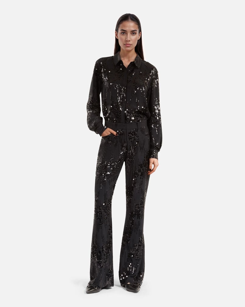 The Kooples F BLACK black sequined shirt