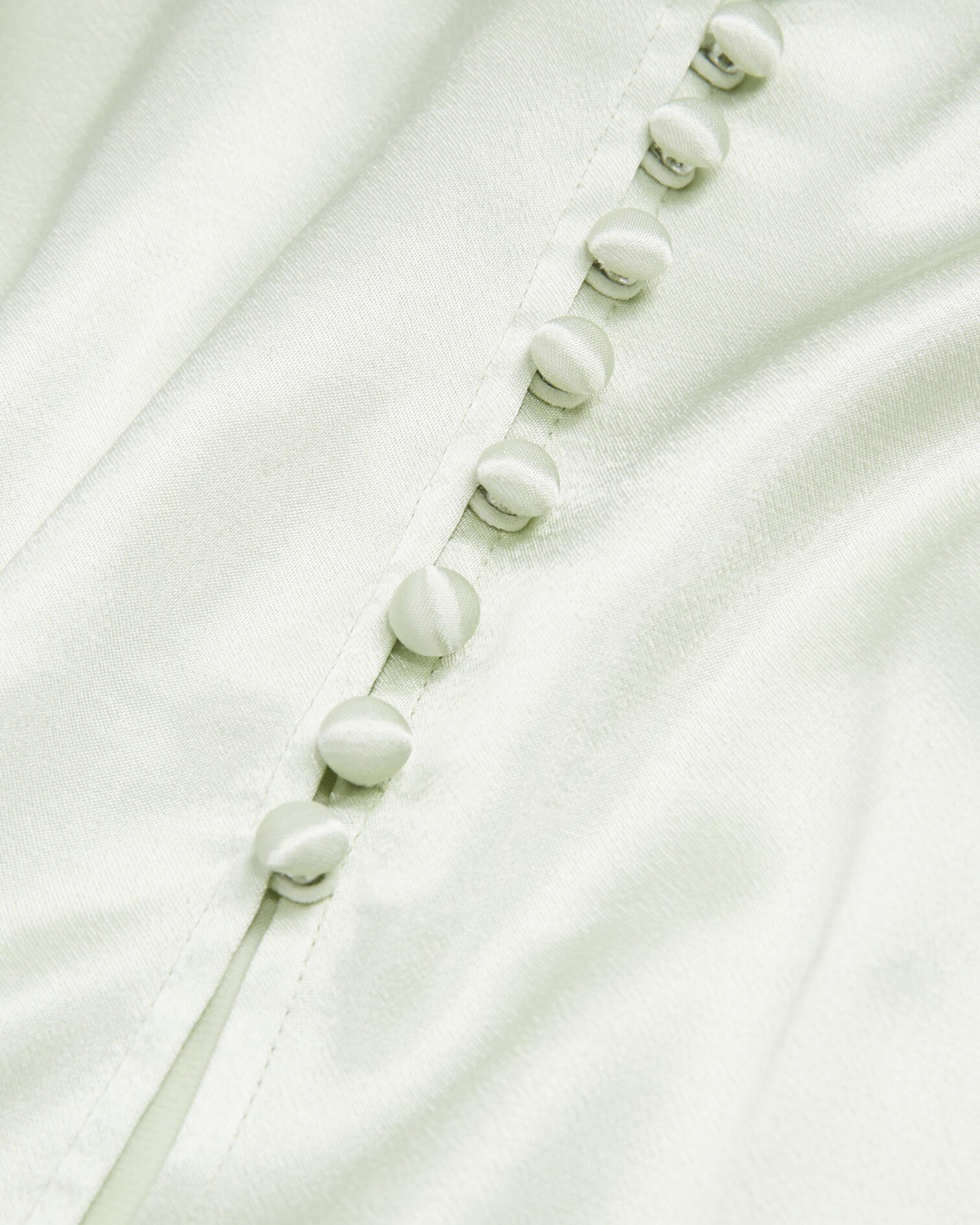 Robe longue vert menthe à boutonnage, MINT, hi-res image number null
