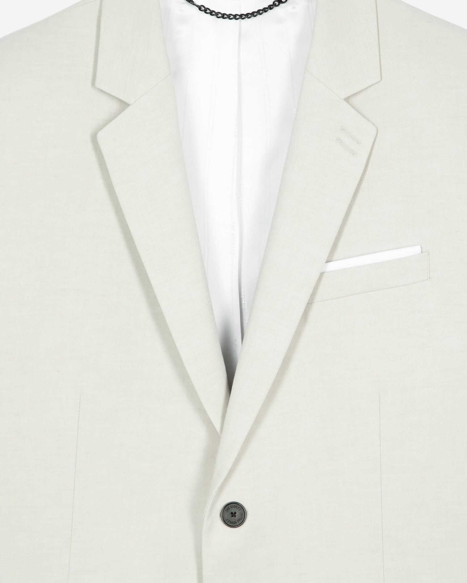 Suit jacket in ecru cotton - linen, ECRU, hi-res image number null