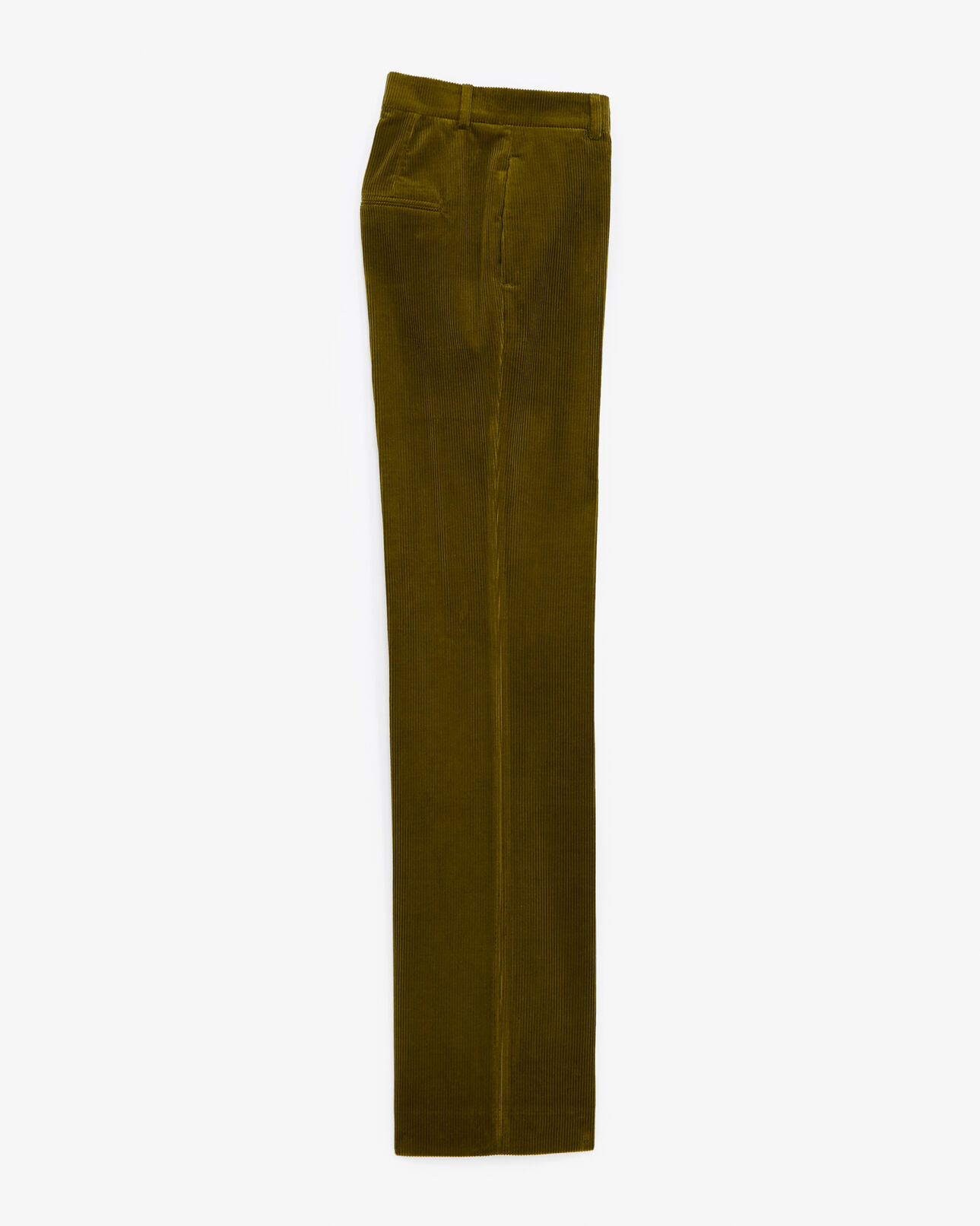The Kooples WOMEN DARK GREEN green corduroy suit pants