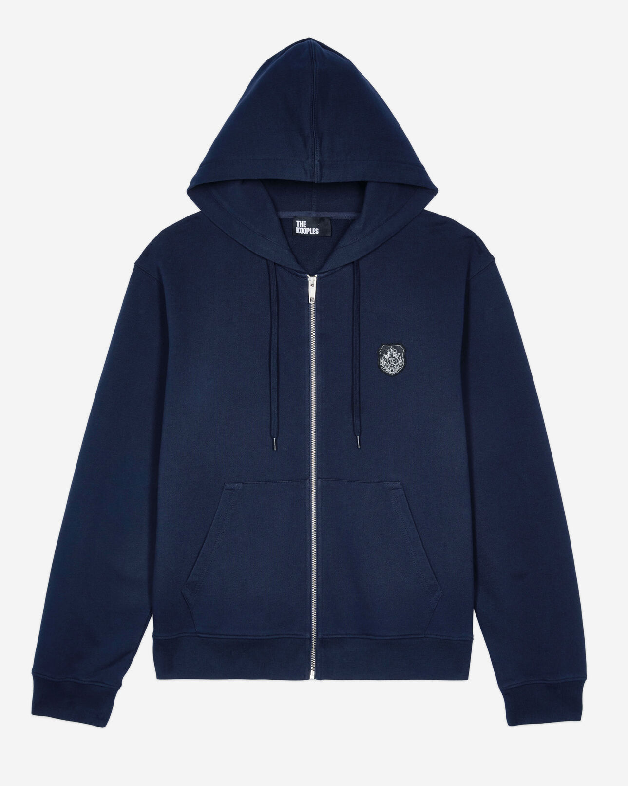 The Kooples MEN DARK BLUE blue blazon hoodie