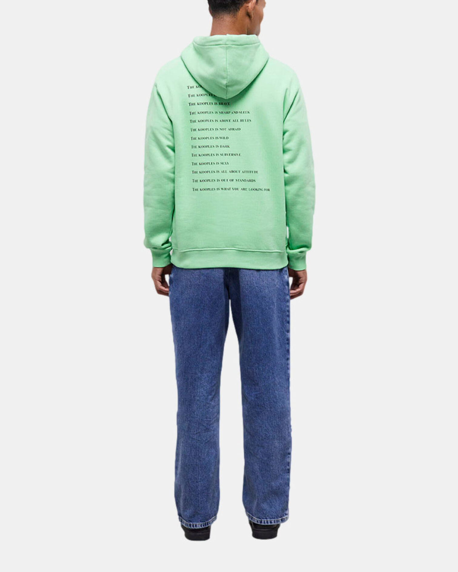 Grünes Kapuzensweatshirt mit Schriftzug, APPLE, hi-res image number null