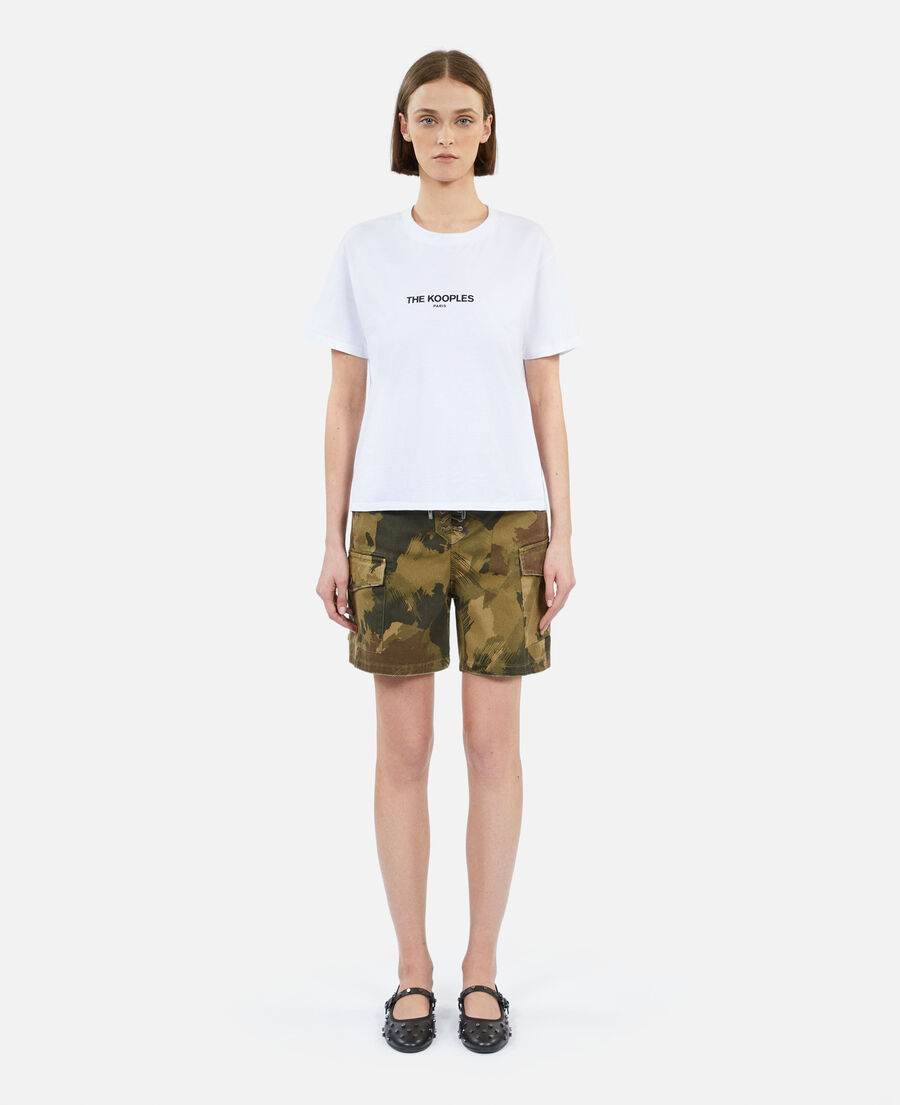 camiseta mujer logotipo blanca