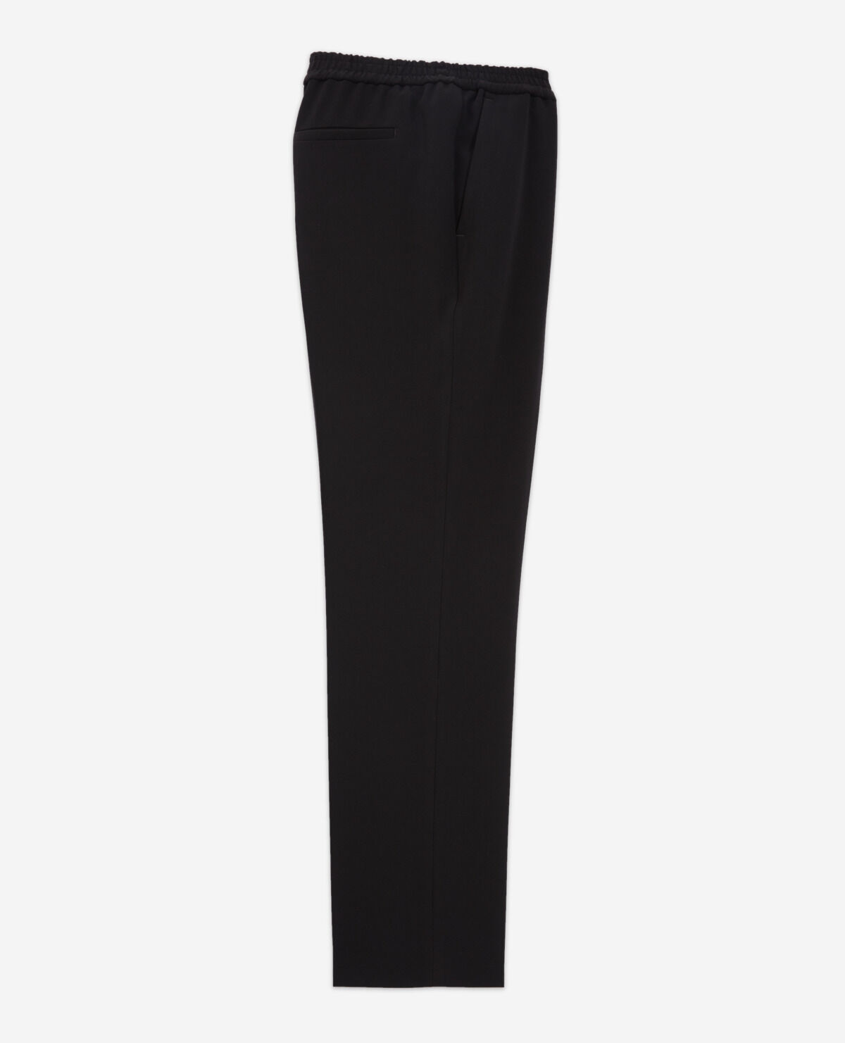 Pantalon noir tissu fluide taille lastique The Kooples France