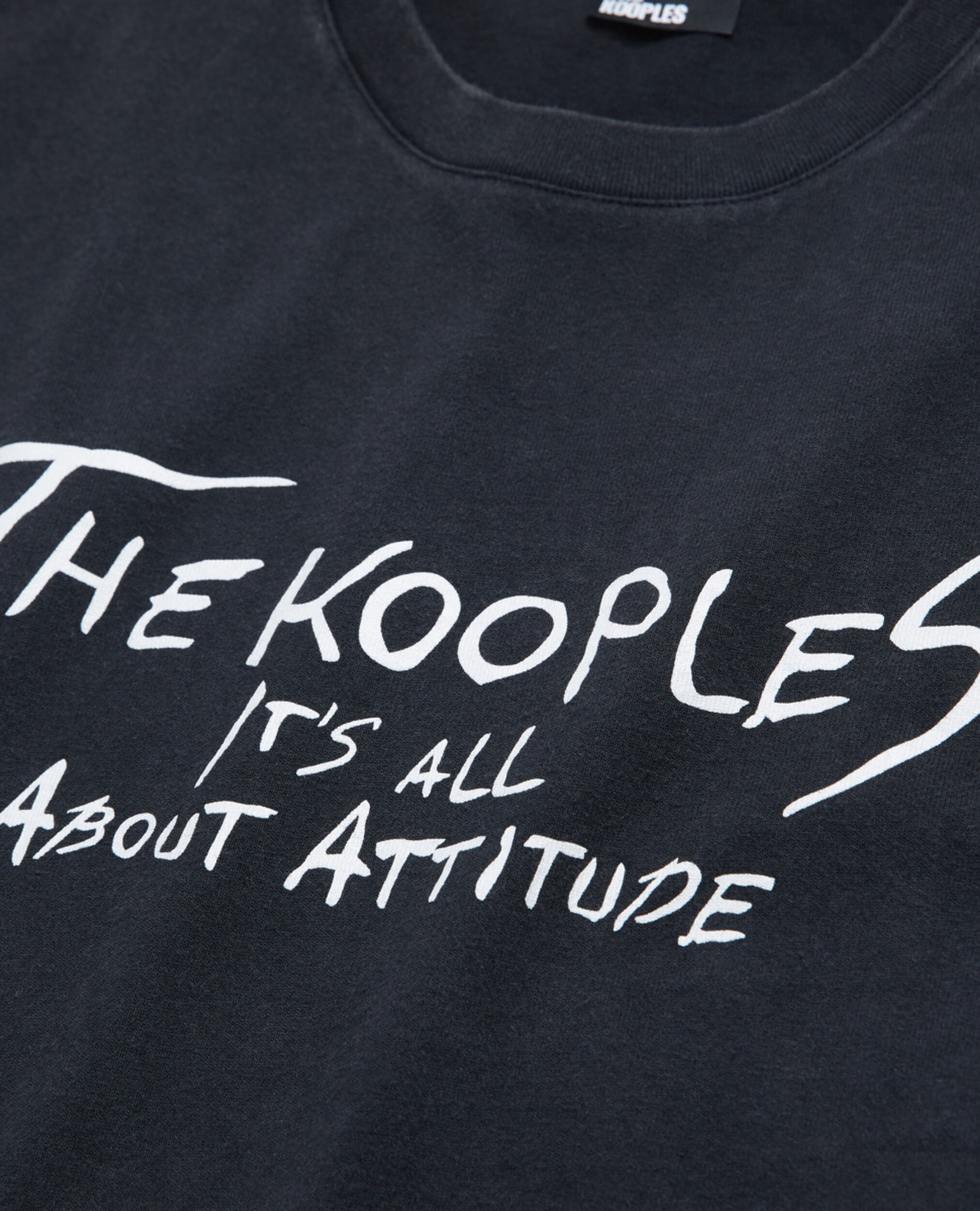 The Kooples black logo T-shirt, BLACK WASHED, hi-res image number null