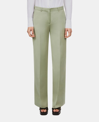 The Kooples F KAKI GREY light green linen suit trousers