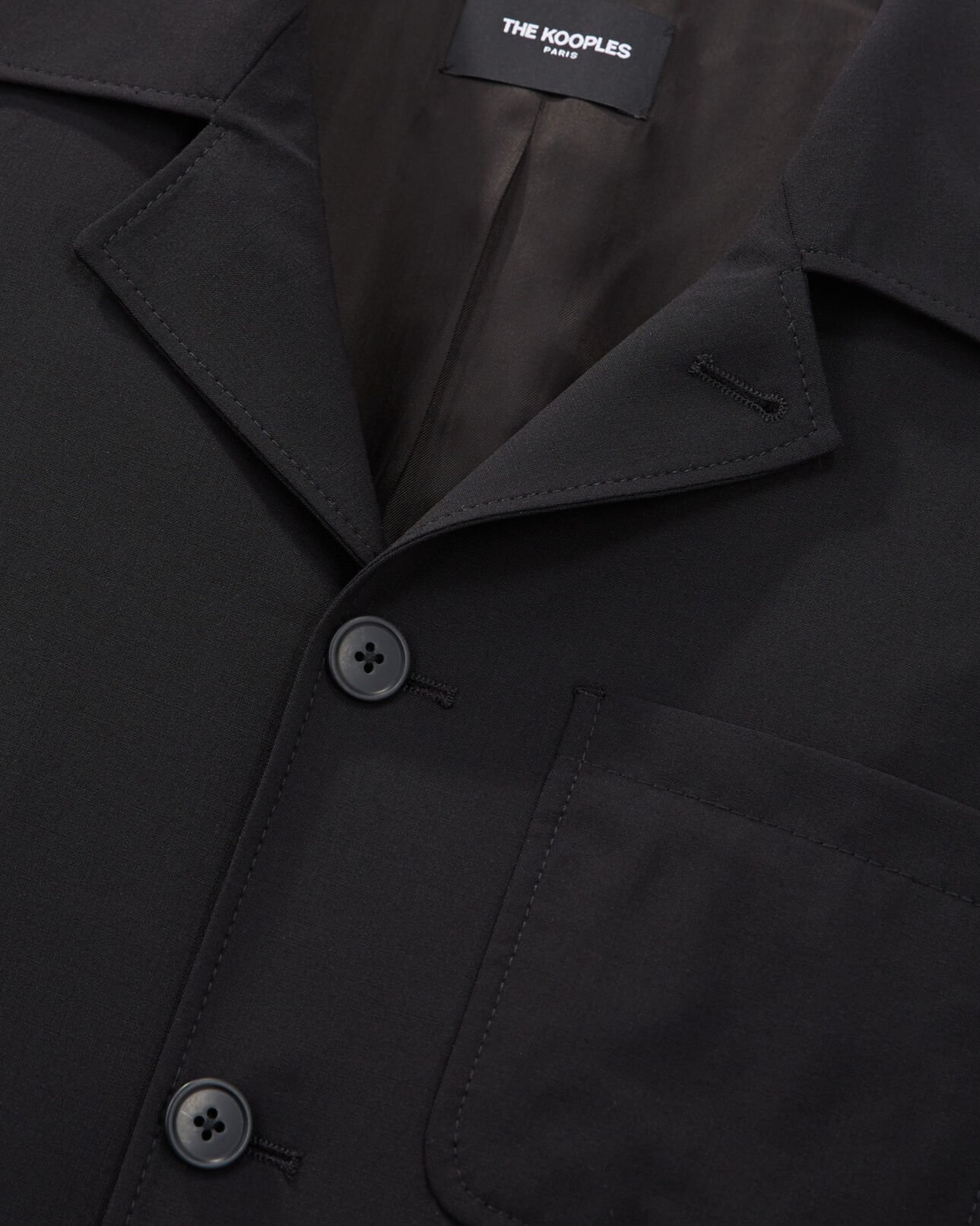 The Kooples MEN BLACK wool jacket