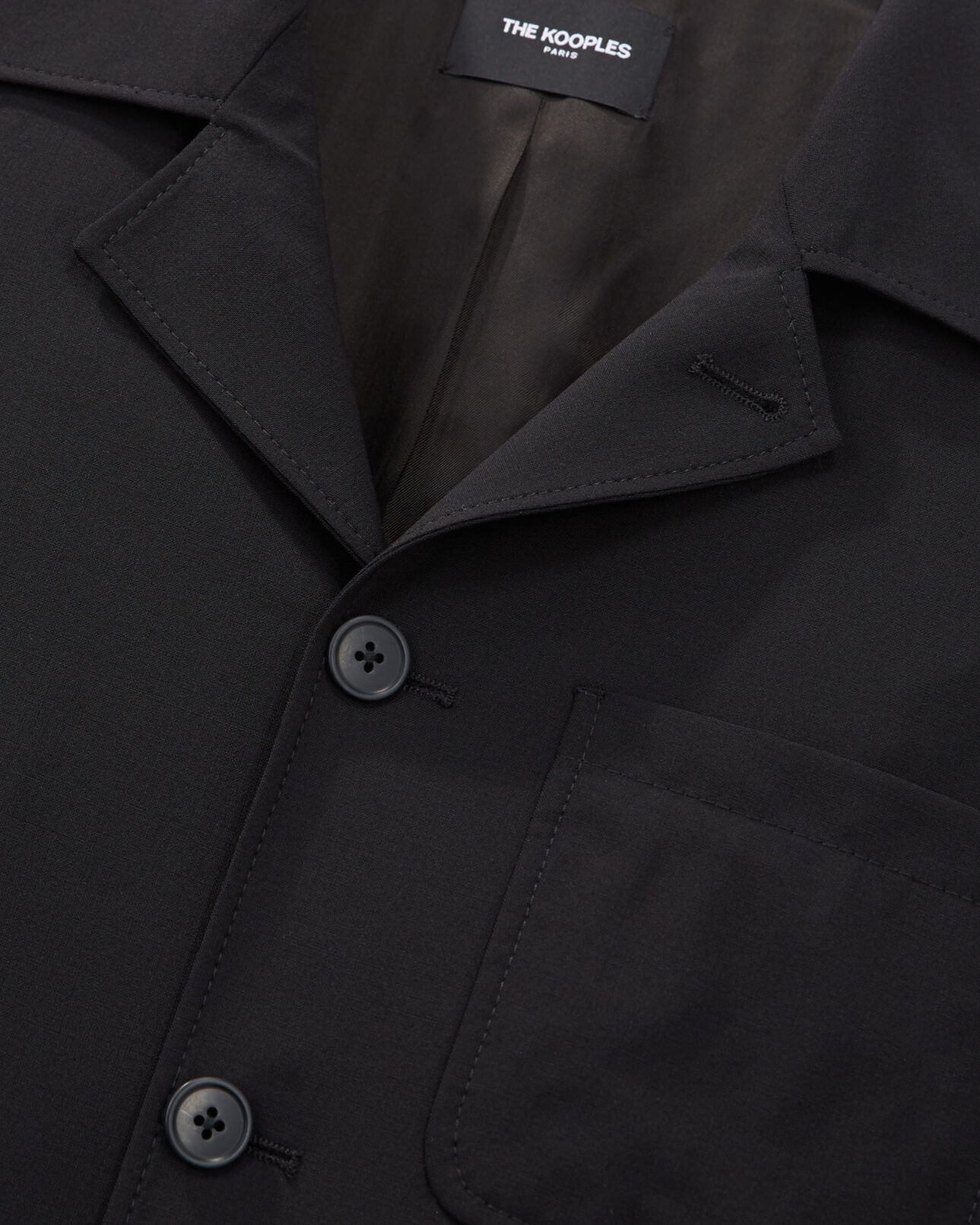 The Kooples MEN BLACK wool jacket